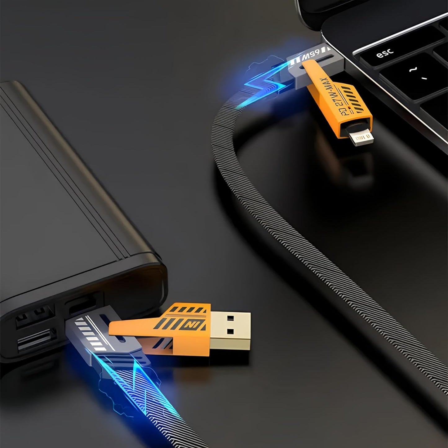 USB-C to Lightning Braided Cable – Fast Charging & Durable