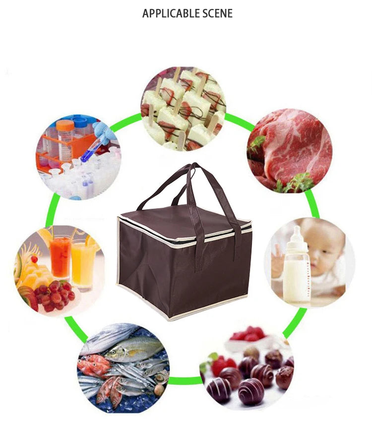 Portable Insulated Lunch Cooler Bag – Foldable Thermal Food Tote