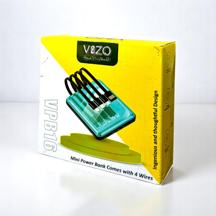 Vizo VPB16 10,000mAh Power Bank – Compact Portable Mobile Charger