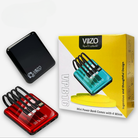 Vizo VPB16 10,000mAh Power Bank – Compact Portable Mobile Charger