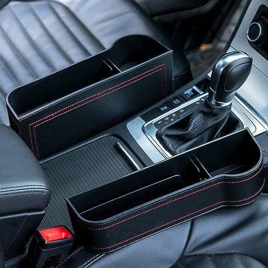 Set of 2 Car Seat Gap Organizer Boxes – Universal Side Storage