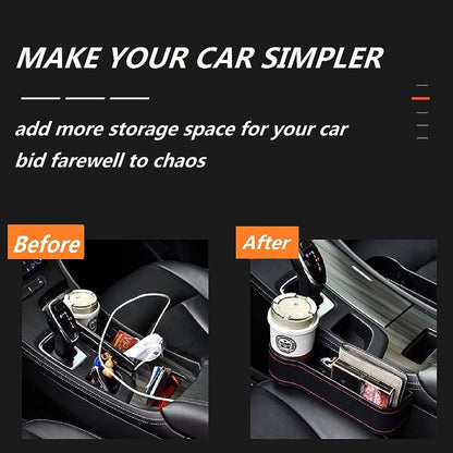 Set of 2 Car Seat Gap Organizer Boxes – Universal Side Storage