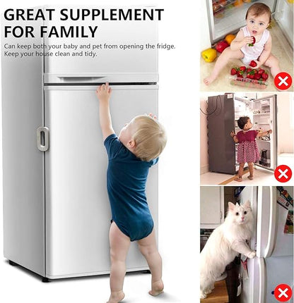 Child Proof Fridge & Freezer Lock – Double Button, Adhesive