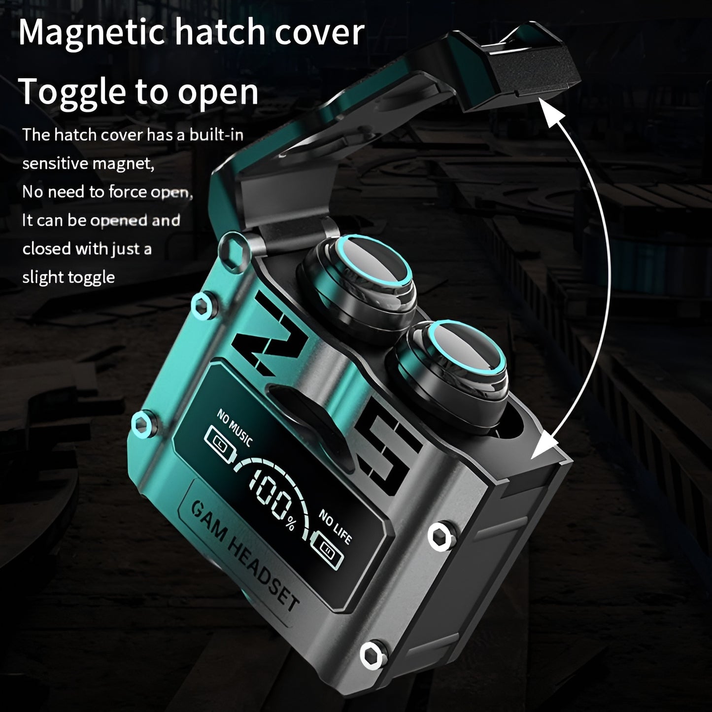 M25 Wireless Bluetooth 5.3 Earbuds – HiFi Stereo Sound, LED Display, 40H Playtime, Noise Cancelling & Waterproof